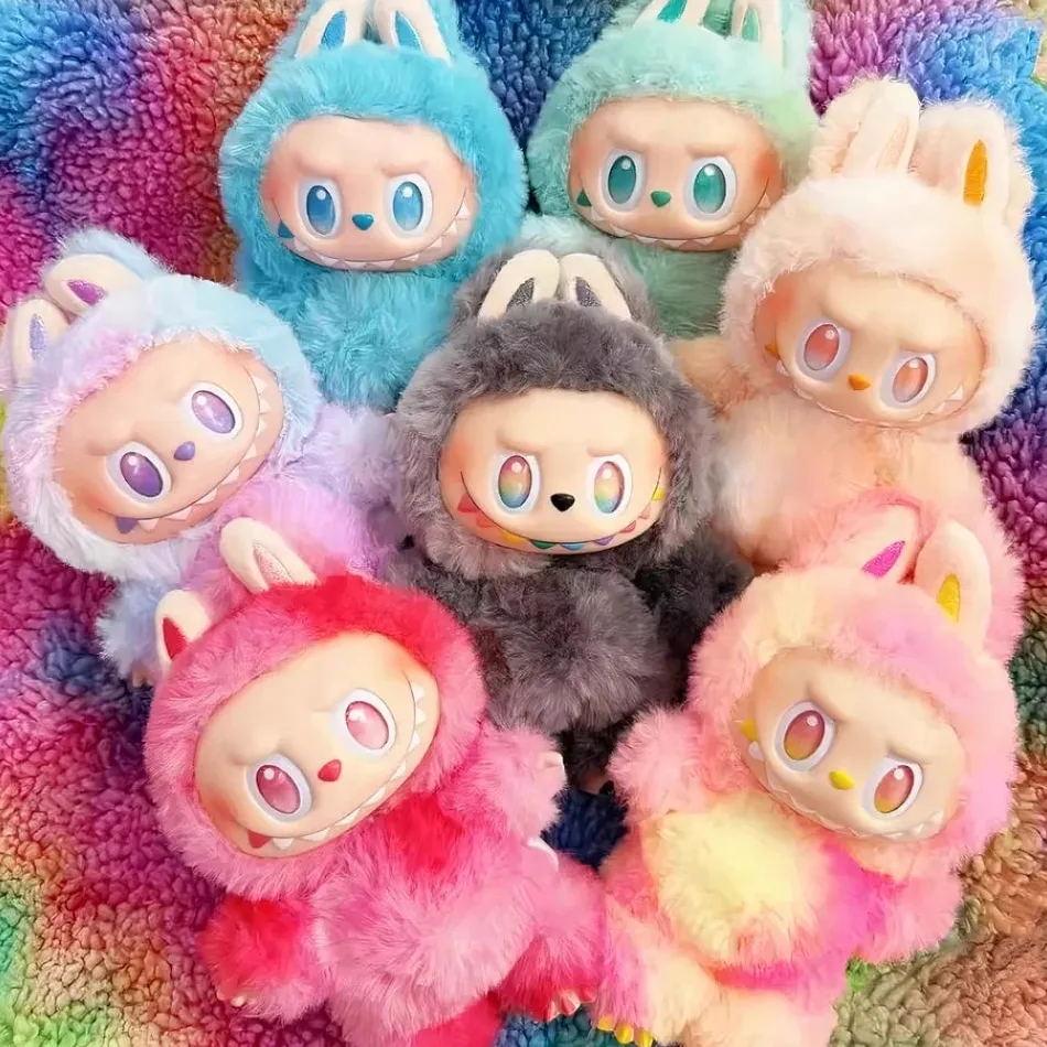 Sale La compagnie de la peluche Peluche style Labubu porte-clef coloré