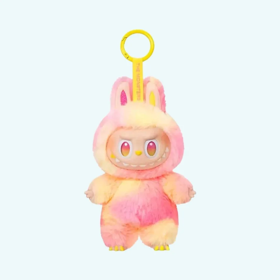 Sale La compagnie de la peluche Peluche style Labubu porte-clef coloré