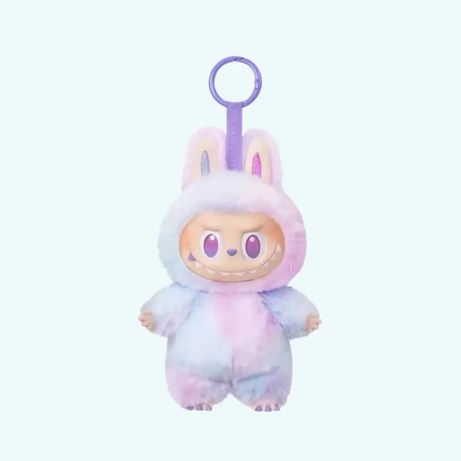 Sale La compagnie de la peluche Peluche style Labubu porte-clef coloré