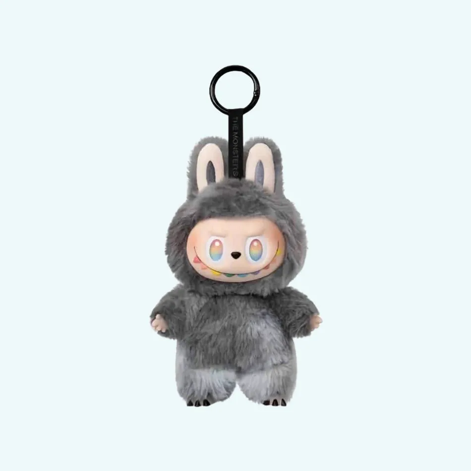 Sale La compagnie de la peluche Peluche style Labubu porte-clef coloré