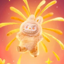 Sale La compagnie de la peluche Peluche style Labubu porte-clef coloré