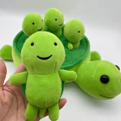 Online La compagnie de la peluche Peluche tortue verte avec ses bébés tortues