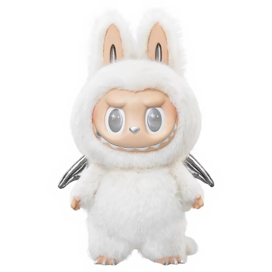 Sale La compagnie de la peluche Peluche type Labubu ange blanc Zimomo