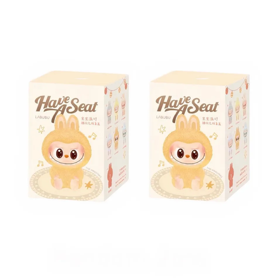 Online La compagnie de la peluche Peluche type Labubu assise boîte mystère