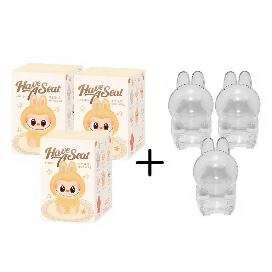 Online La compagnie de la peluche Peluche type Labubu assise boîte mystère