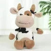 Sale La compagnie de la peluche Peluche vache blanche et câline