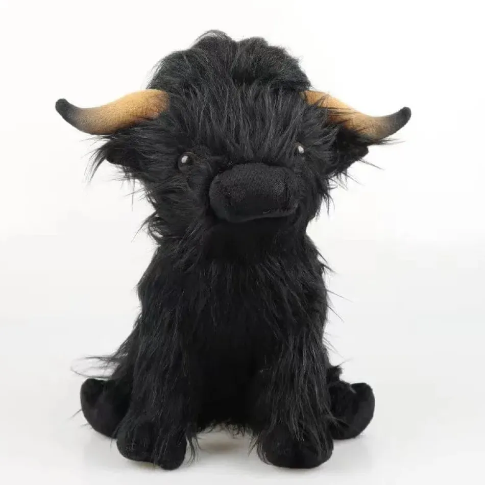 Online La compagnie de la peluche Peluche vache des montagnes