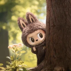 New La compagnie de la peluche Porte-clef peluche style Labubu coloré