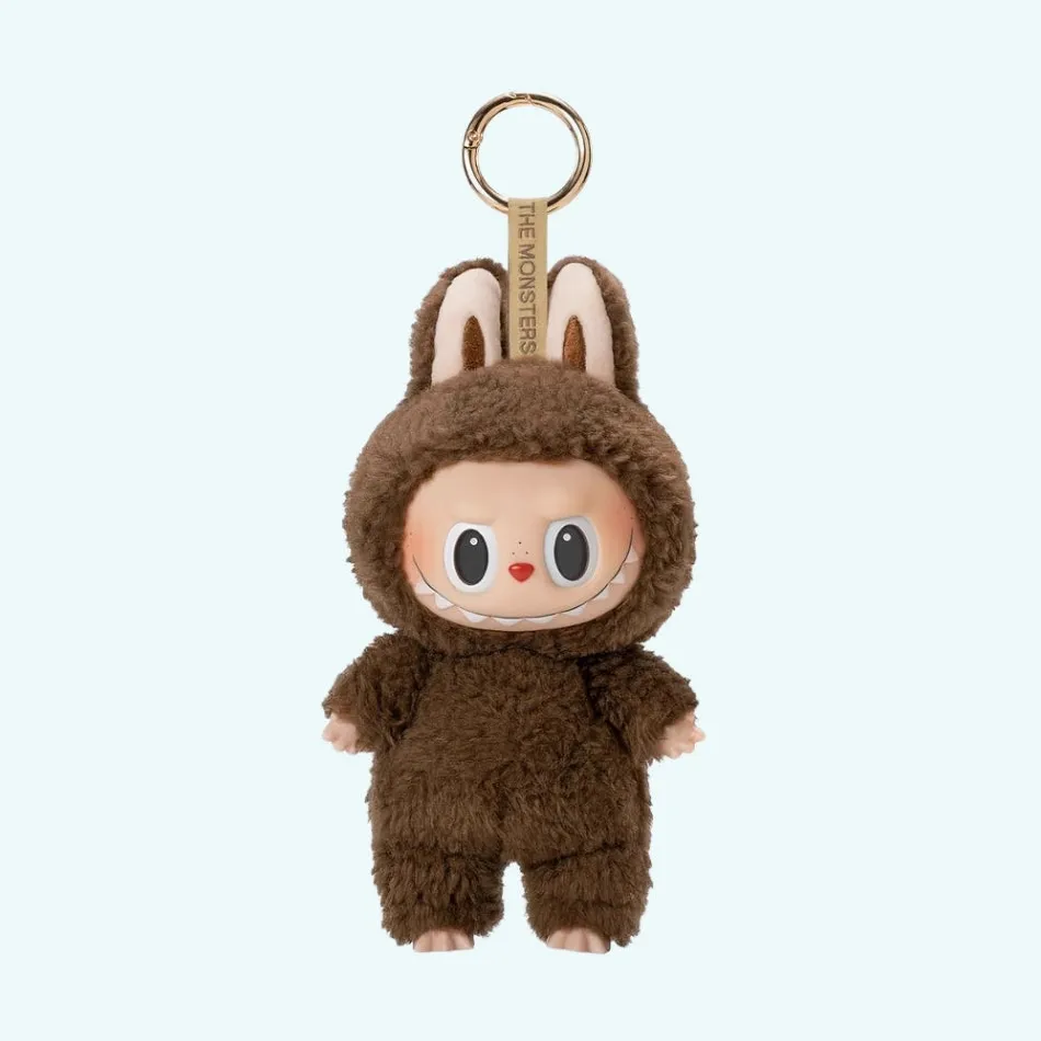 New La compagnie de la peluche Porte-clef peluche style Labubu coloré