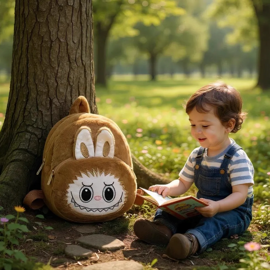 Online La compagnie de la peluche Sac à dos en peluche style Labubu